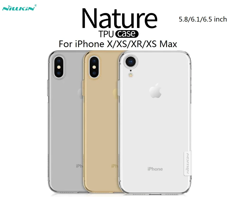 Прозрачный чехол для iPhone X/XS/XR/XS MAX тонкий прозрачный силиконовый защитный из ТПУ 5