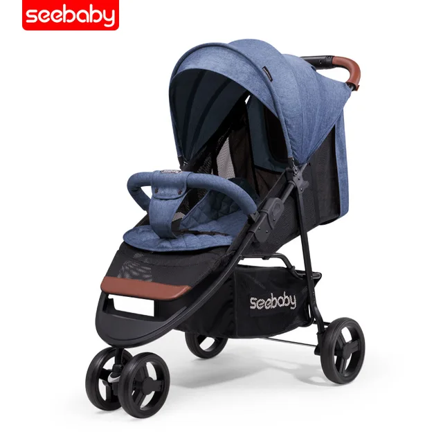 $US $151.65  light Baby stroller can sit reclining umbrella ultra light portable folding children trolley four w