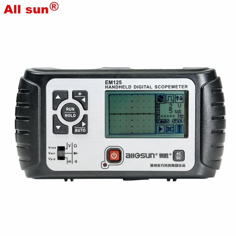 All sun 25MHz 100MSa s Digital 2 in1 Handheld Portable Oscilloscope Multimeter Single Channel Waveform USB