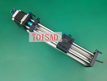 

Free Shipping Effective Travel Length 100-500mm GPS T8*8 8MM T-screw Linear Motion Guide Stage Moulde+57 Nema 23 Step Motor CNC
