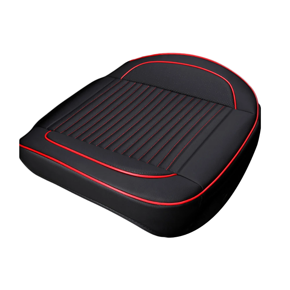 

Universal Car Front Seat Cushion Seat Cover Four Seasons Anti Slip Mat Pad Mat Protector for Auto Supplies Office Chair Non-slip with PU Leather