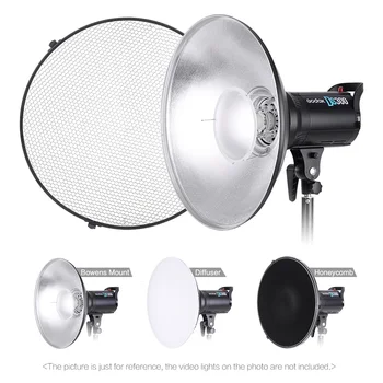 

Studio Photography 70cm/27.6 Inch Speedlite Strobe Lighting Diffuser Lampshade Bowens Mount with Reflector Honeycomb Soft Cloth