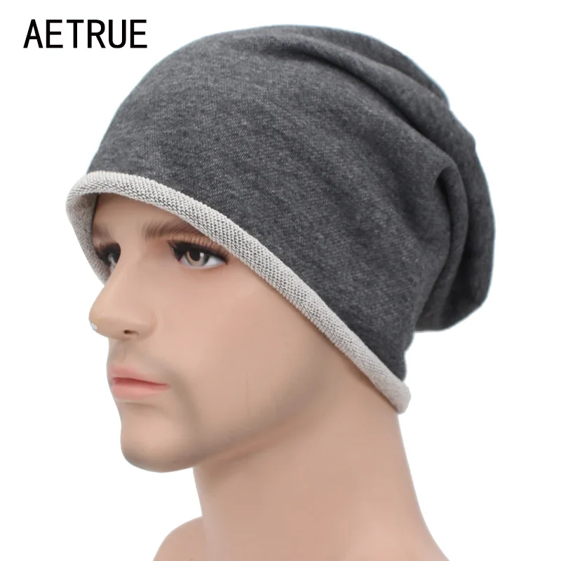 AETRUE шапка бини, женские осенне-зимние шапки для мужчин, Модная вязаная Лыжная шапка, одноцветная теплая маска, мягкие мужские вязаные шапки, шапки
