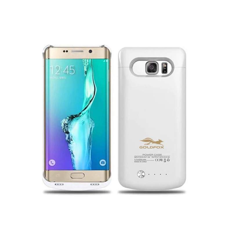 Для Samsung Galaxy S6 Edge Plus 4200 мАч Ultra Slim портативный Резервное копирование Внешняя батарея зарядное устройство чехол G9250 запасные аккумуляторы для телефонов - Цвет: Белый