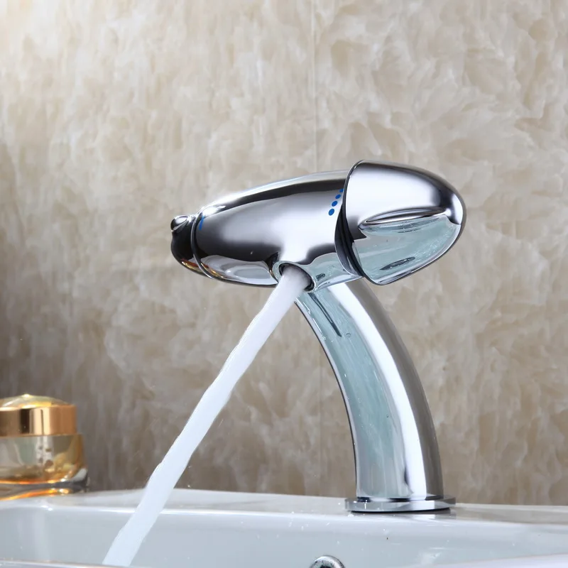 

all copper bath intelligent thermostatic basin faucet water tap basin washbasin artistic tap thermostatic faucets deck mounted