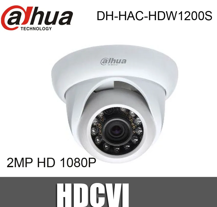 Dahua HAC-HDW1200E 2-мегапиксельная купольная HDCVI камера IR 30 м Водонепроницаемая IP67 CCTV камера безопасности мини камера Замена HAC-HDW1200S