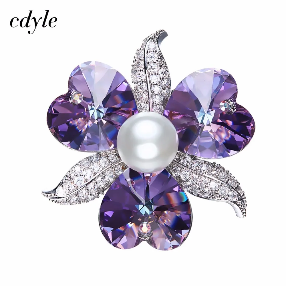 Cdyle Crystals from Swarovski Brooches for Women Austrian Rhinestone