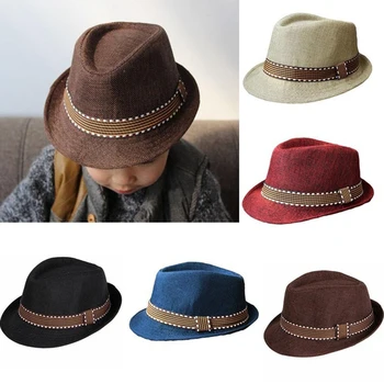 

Fashion Baby Hat Baby Cap Children Kid Summer Beach Straw Hat Jazz Cap For Boy Girl Outdoor Hat Photography Prop Trilby Sunhat