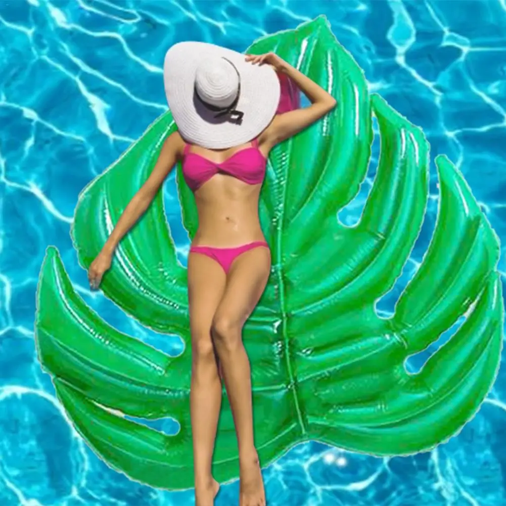 cheap Inflatable Leaf Swimming Ring Float Row Water Floating Bed Swimming Toys for Adults