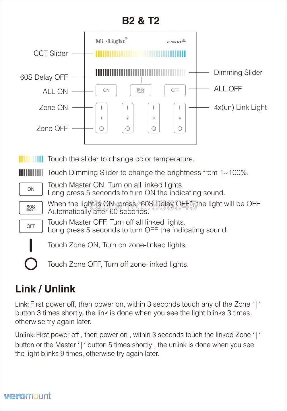 Milight умная сенсорная панель контроллер T1 T2 T3 T4 B1 B2 B3 B4 Одноцветный/CCT/RGBW/RGB+ CCT контроллер для светодиодной ленты