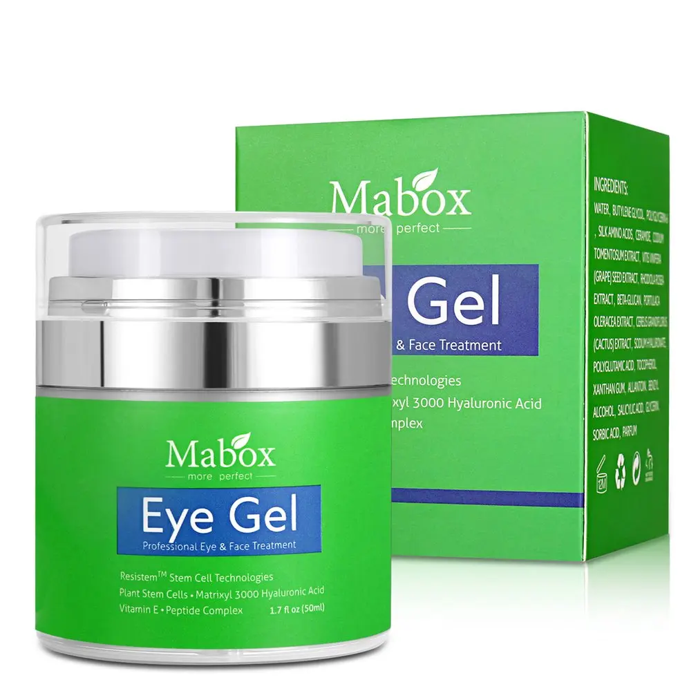 

50ML Eye Gel Anti-Wrinkles Fine Lines Dark Circles Remover Puffiness and Bags With Hyaluronic Acid Refreshing Eye Cream