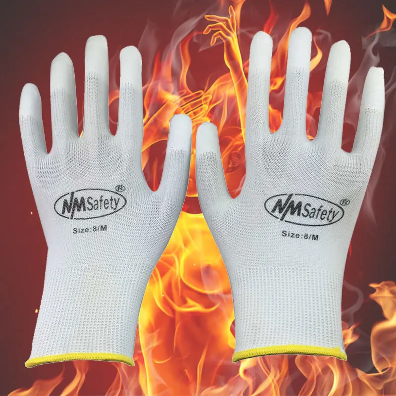 Guantes Trabajo перчатки Nmsafety антистатические Pu перчатки Антистатические электронные промышленные Esd рабочие перчатки для пальцев