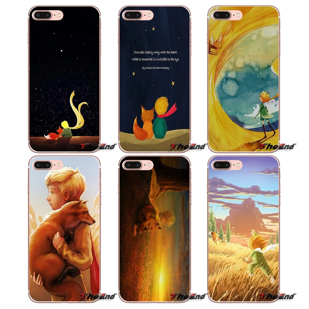 

For Sony Xperia Z Z1 Z2 Z3 Z5 compact M2 M4 M5 E3 T3 XA Aqua LG G4 G5 G3 G2 Mini the little prince fox illustration Case