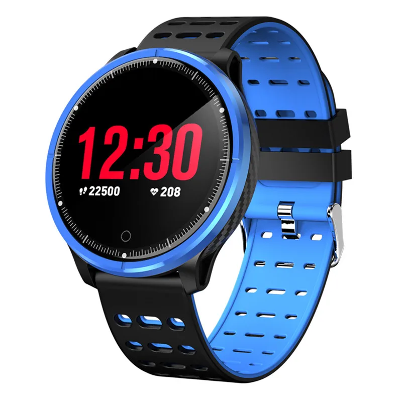 Blur P71 Bluetooth Смарт-часы сердечного ритма крови Давление смарт-браслет для мужчин для женщин ip68 Водонепроницаемый фитнес-браслет - Цвет: Blur