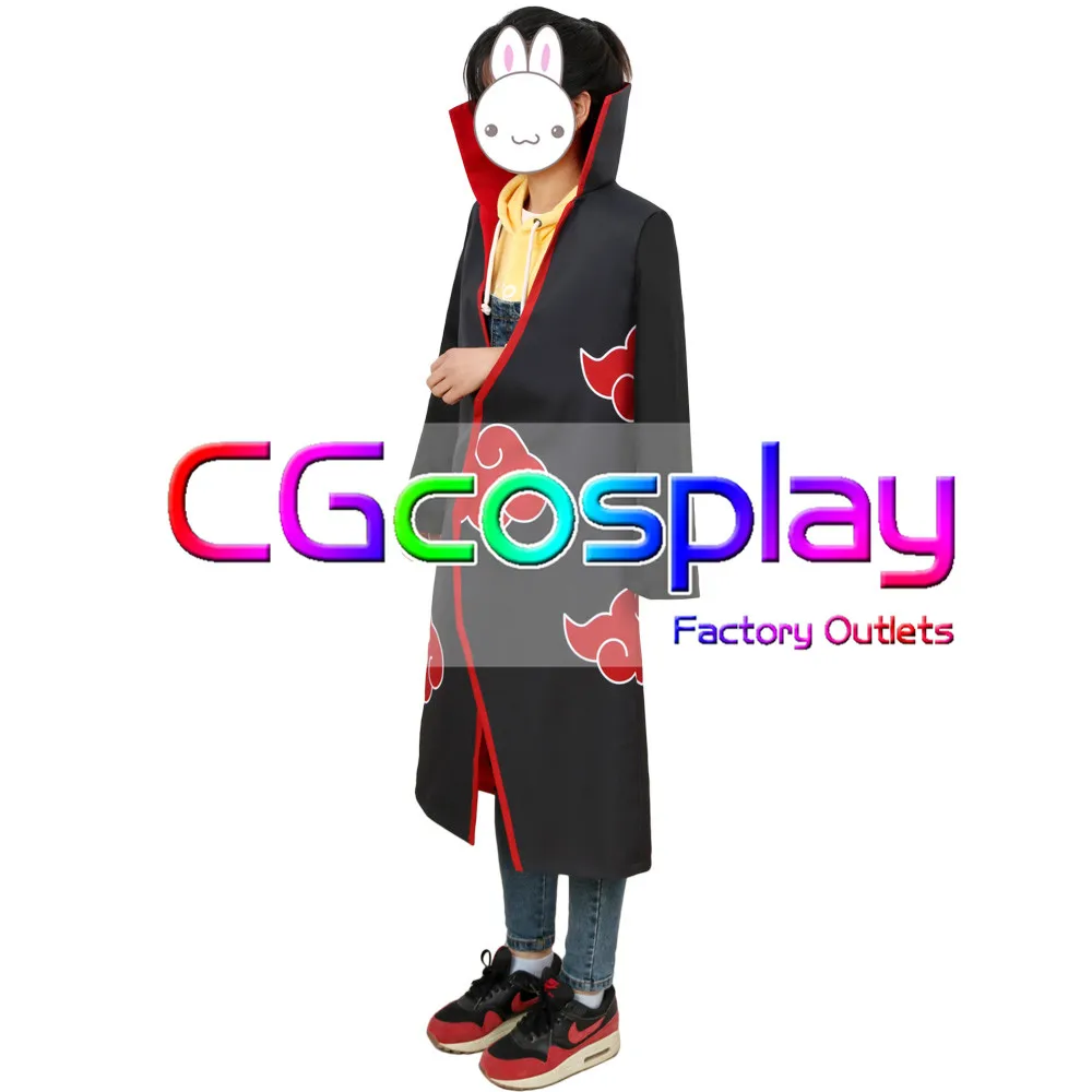 CGCOS Наруто плащ Акацуки Itachi Pein Deidara Hidan Униформа Кисаме Аниме игры Косплей Костюм