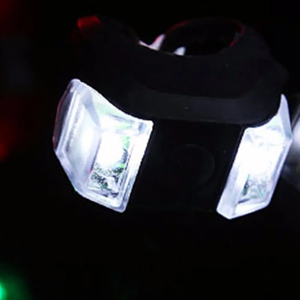 Sale Hot Ultra Bright 3 Mode 2 LED Bike Bicycle Cycling MTB Head Front Light Rear LED Flash Lamp include battery Bike Accessories 6