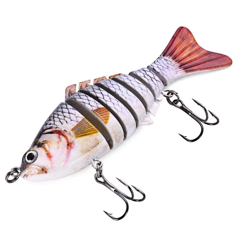  7 Segment 10cm 15.27g 3D Hard Plastic Swim Bait Fishing Lures Crank Bait Wobbler Sinking Fishing Lu