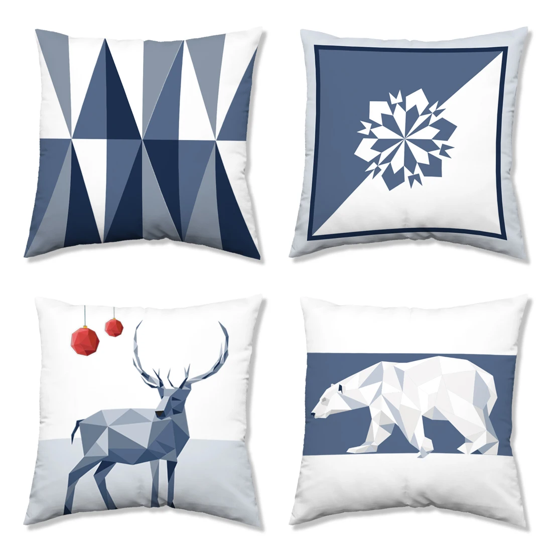 Decorative Throw Cushion Case Invisible Zipper,45x 45cm Pillow Cover