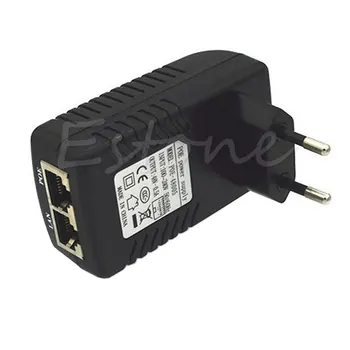 

48V 0.5A EU Wall Plug POE Injector Ethernet Adapter IP Phone/Camera Power Supply T3LB
