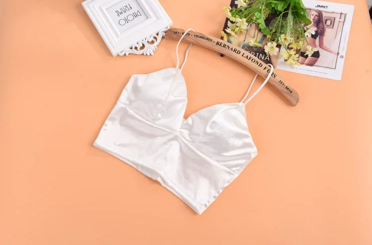 Women Sexy Crop Tops Solid Summer Camis Women Casual Tank Tops Sleeveless Crop Tops blusas deep V women bra