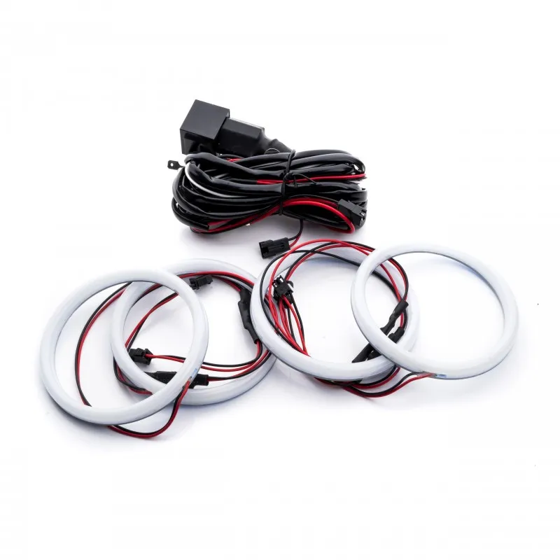 

1 Set(4x 106mm Led Rings) LED Cotton Angel Eyes Ultra bright SMD White LED Halo Rings For BMW E46 Coupe Cabrio Convertible