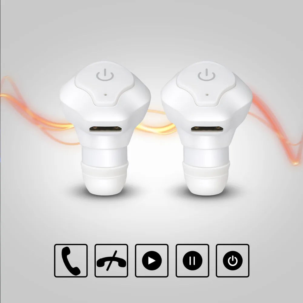 Exquizon AF-A1 twins wireless Bluetooth earphone earphone In-Ear Stereo Bluetooth Earphones Earbuds Headset for iPhone Android (2)