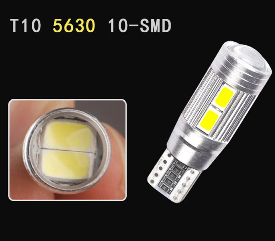 Супер яркие белые лампы SPEVERT T10 5630 6/10 SMD 501 W5W 6 светодиодный 10 Белый Ледяной Синий