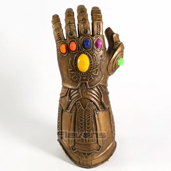 

Avengers Endgame Infinity Gauntlet Thanos Cosplay Glove PVC Figure Collectible Model Toy with LED Light