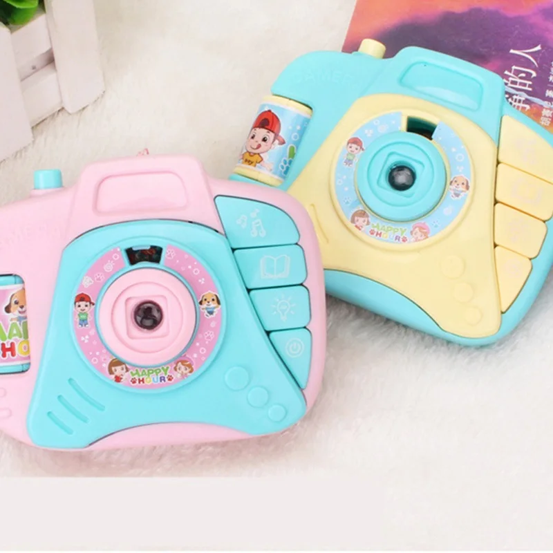 Fun Projection Camera Toy Variety Animal Pattern Baby Cognition LED Light Projection Educational Study Toy for Kids