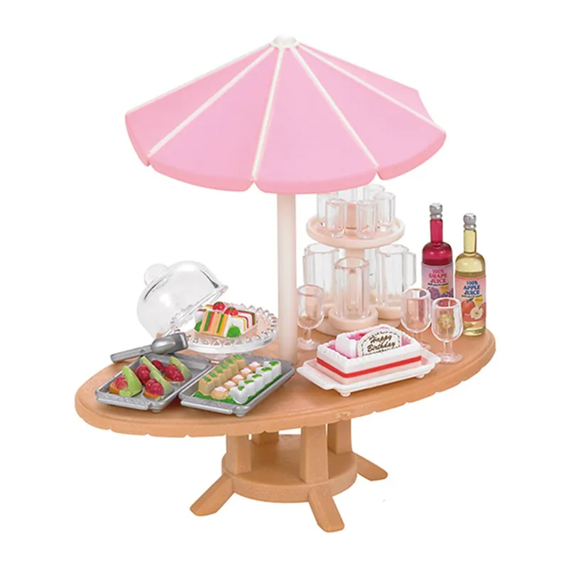 Sylvanian Family пушистый кукольный домик с животными аксессуары для сцен набор