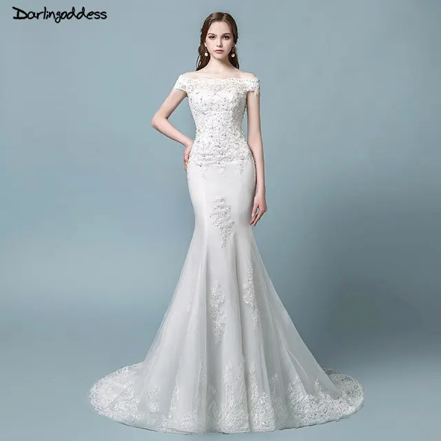 bata de mariage vintage encaje sirena vestido de novia 2018 manga