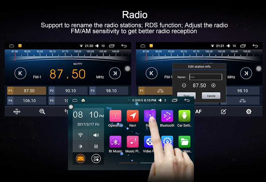 Top 7" 2GB Ram 2Din Android 6.0 Quad Core Head Unit For Toyota RAV4 Radio HD TV 3G/4G Network Multimedia Player Wifi GPS Navigation 4