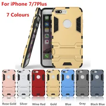 Iron Man Super Protection 3 in 1 TPU+PC+Stand case for iPhone 7 7 Plus 6s 6 plus 6s plus shockproof back cover case with holder
