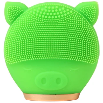 

Electric Facial Cleansing Brush Silicone Sonic Vibration Mini Cleanser Deep Pore Cleansing Skin Massage Face Brush Cleansing N
