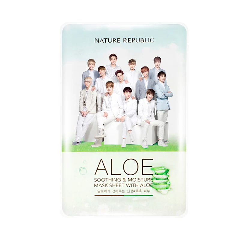 Made in Korean Not Have Alcohol Nature Republic Sheet Mask EXO Face Mask Moisturizing Oil Control Whitening Facial Mask