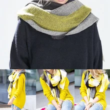Fashion Women’s Cosy Faux Cashmere Checked Blanket Shawl Winter Tartan Plaid Scarf