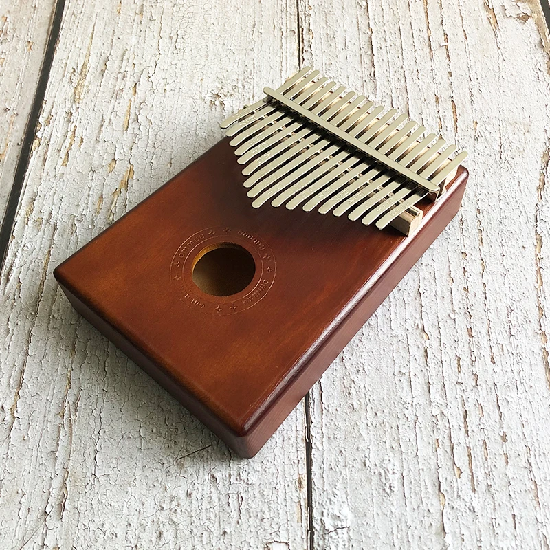 جديد 17 مفتاح كاليمبا الأفريقية خشب متين إصبع الإبهام البيانو Sanza Mbira Calimba اللعب مع الغيتار الخشب آلات موسيقية