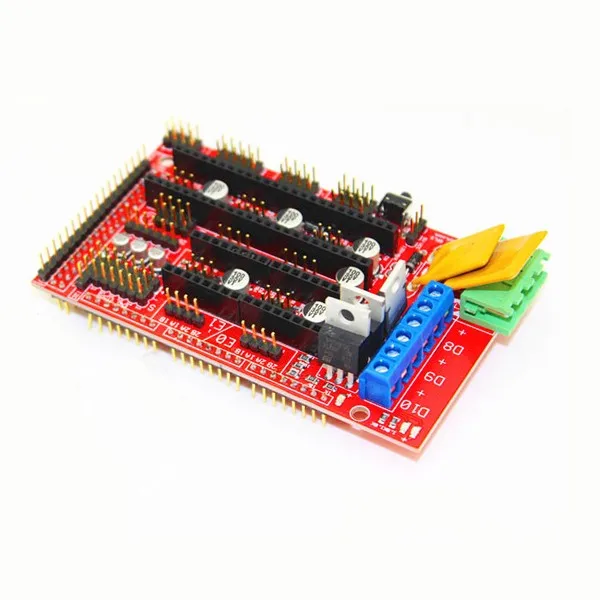  1 pc Mega 2560 R3 + Rampen 14 + USB linie + A4988 modul + PCB Heatbed MK2B + 12864LCD control panel