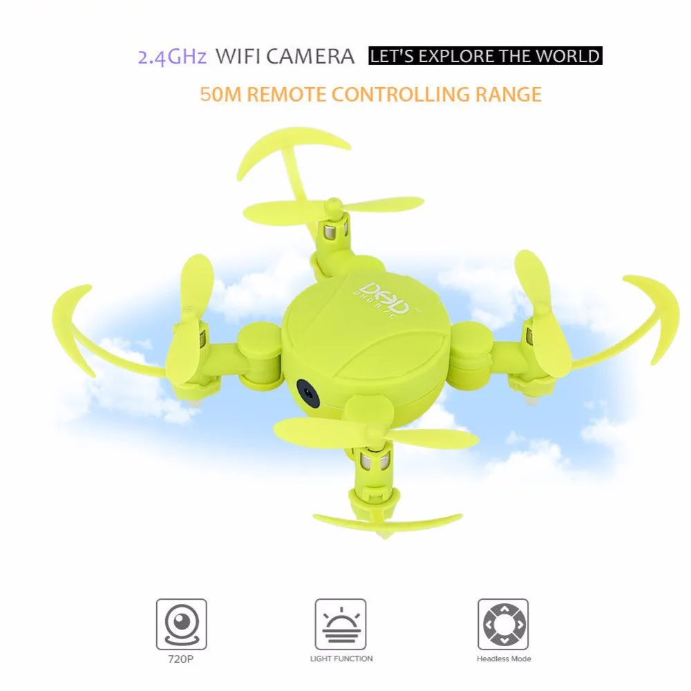 

JJRCDHD D4 Mini Pocket Folding UAV 2.4GHz WIFI FPV 720P HD Camera Height Mode Four-Axis Flight Remote UAV Mobile Phone Control