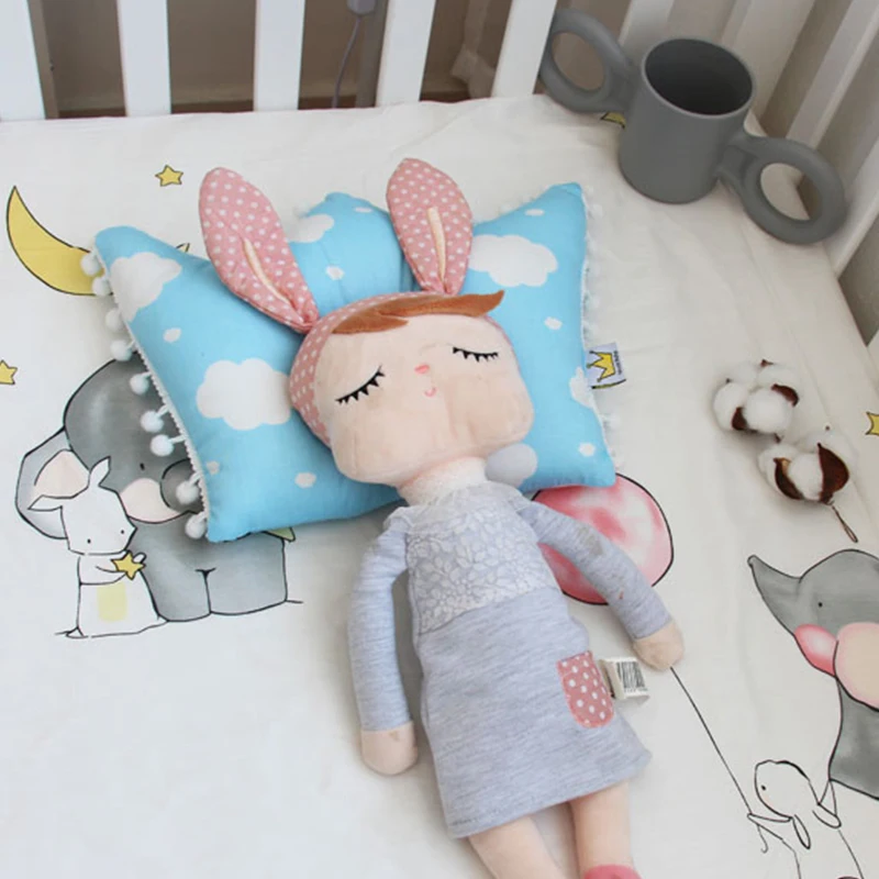 Милые детские формирующие подушки предотвращают плоская голова Младенцы Корона мультфильм точечные постельные принадлежности подушки