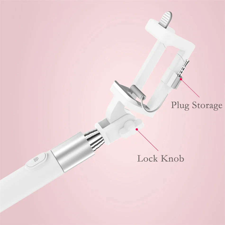 Selfie Stick For Android Mobile Phone, Waterlowrie Extendable Handheld Self-portrait Monopod For Samsung Huawei Xiaomi & iPhone