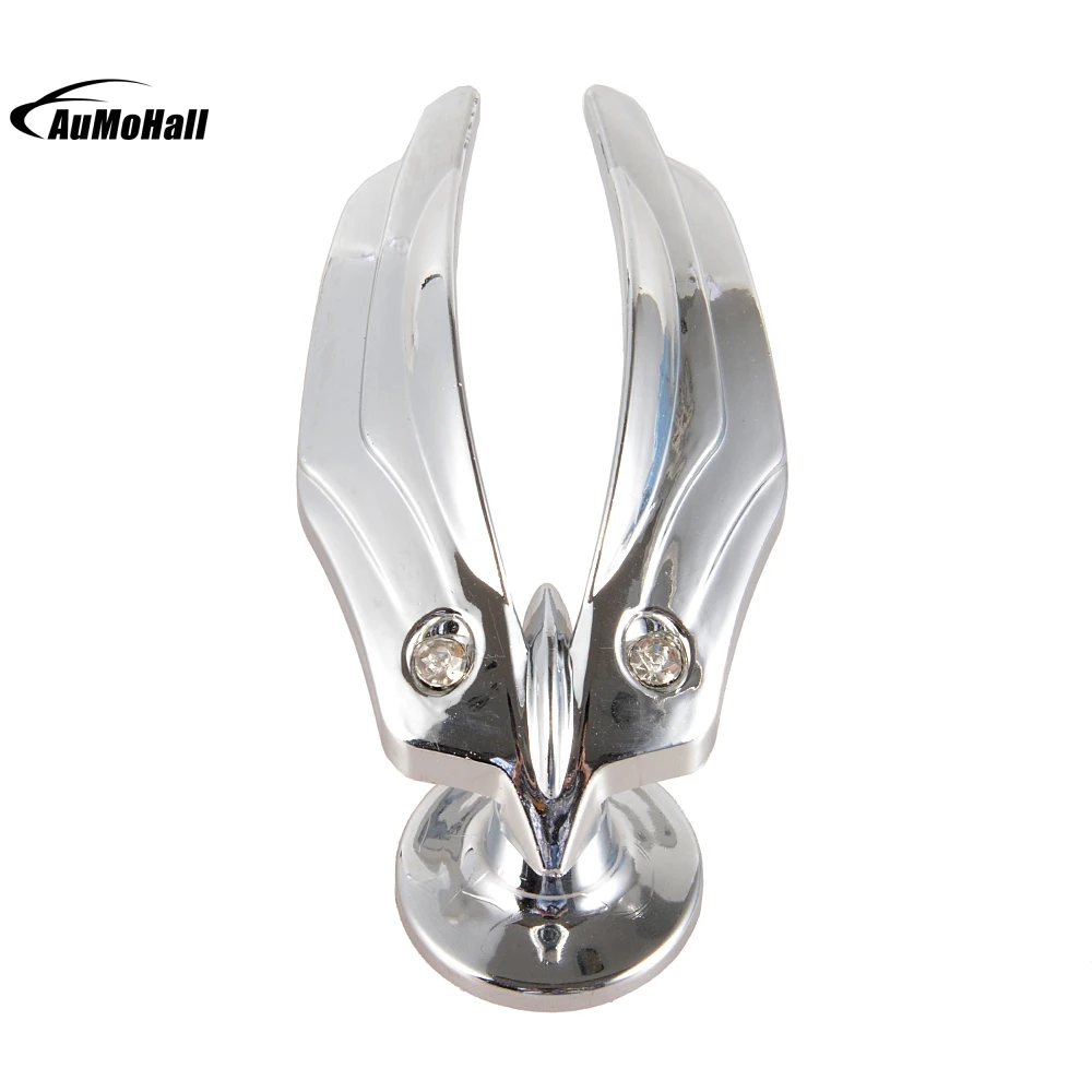 Car Sticker 3D Eagle Emblem Feather Car Front Cover Metal Hood Ornament