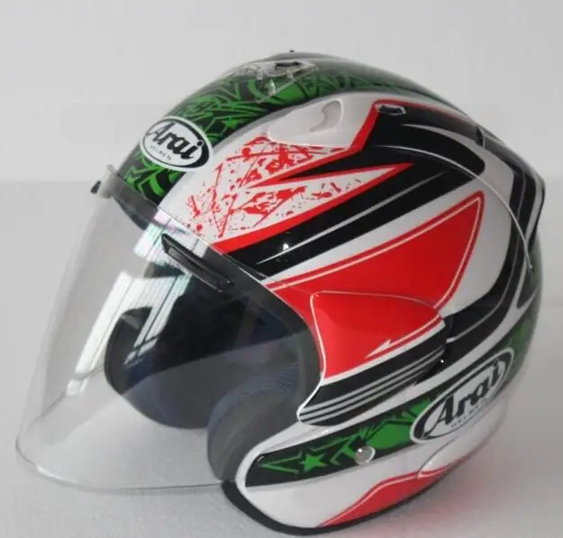Розовый Топ горячий шлем Arai мотоциклетный шлем половина шлем с открытым лицом шлем-каска мотокросса Размер: S M L XL XXL, Capacete Быстрая - Цвет: Розовый