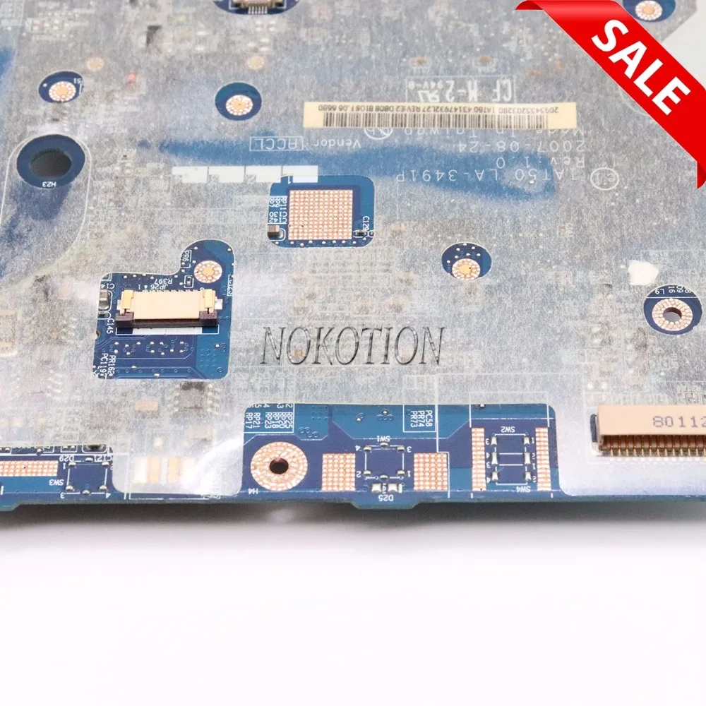 NOKOTION 448434-001 LA-3491P материнская плата для ноутбука hp 530 INTEL I945GM GMA 950 DDR2 Бесплатный процессор