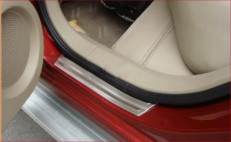 Для Nissan QASHQAI 2007 2008 2009 2010 2011 2012 2013 Накладка на порог сталь Аксессуары для внутренней