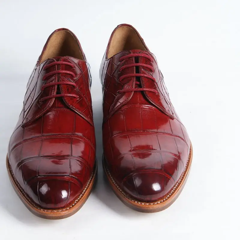 D2015 luxurious handmade goodyear welt oxford shoes Genuine Leather