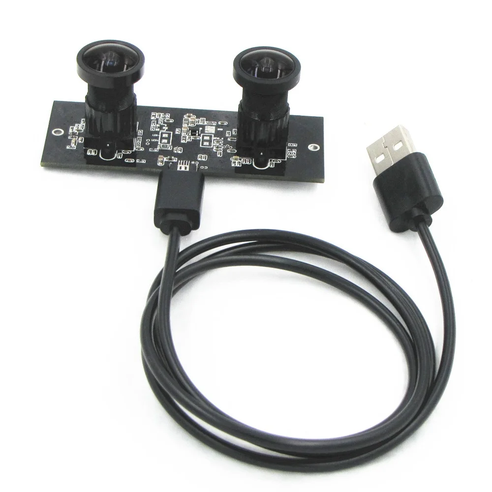  hot sales 960P UVC Plug play driverless MJPEG Fisheye wide view angle stereo webcam usb 3d camera synchronization 