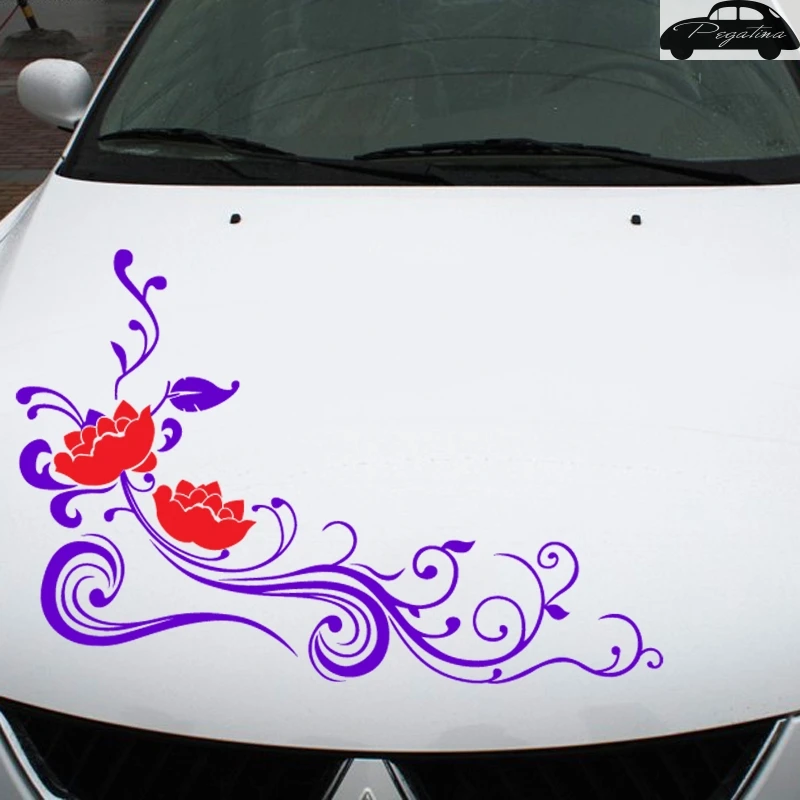 Pegatina Flower Butterfly Sticker Car Decal Posters Vinyl Wall Decals Decor Mural Sticker