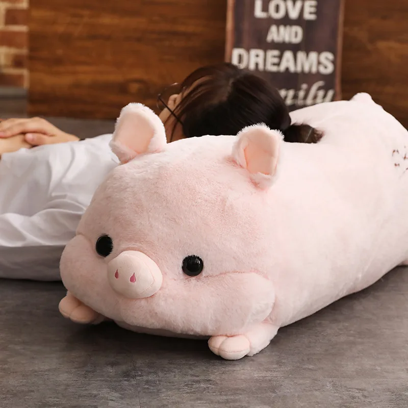 1pc 50cm Soft Kawaii Love Pig Plush Pillow Stuffed Cute Animal Cushion Hand Warmer Chinese Zodiac Pig Toy Doll Birthday Gift Kid