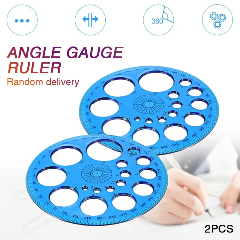 

Full Circle Protractor Angle Measuring Ruler 360 Degree Student School Drawing Study Supplie Metalworking Peofessional